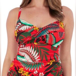 Fantasie Women’s Vilamora Twist Tankini Top (top only) Cup Size Swim Size 36D